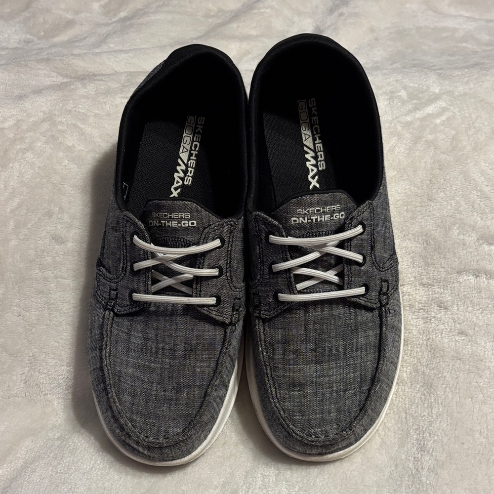 Skechers Women’s Black and White Boat Shoes size 8.5 - Picture 2 of 5